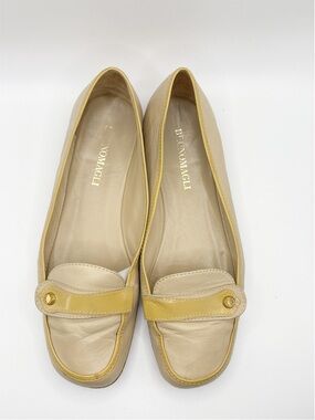 Bruno Magli Retro Tan Leather Loafers